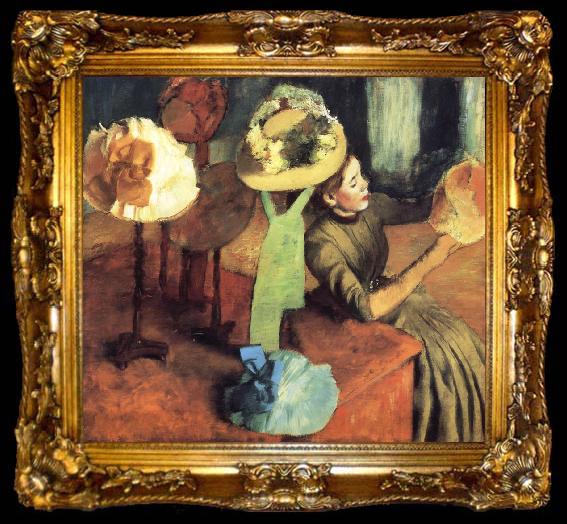 framed  Edgar Degas La Boutique de Mode, ta009-2